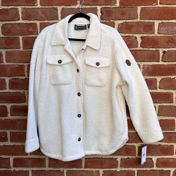 Free Country $98 Women's Sherpa Shacket 1X NWT - Picture 1 of 10